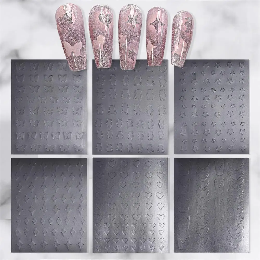 Искусственные элементы замысловатый дизайн ногтей подходящий для использования