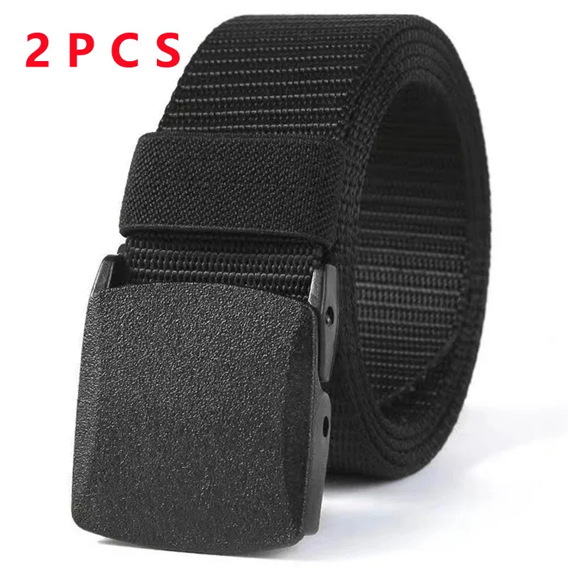 2 шт. мужской нейлоновый ремень с автоматической пряжкой