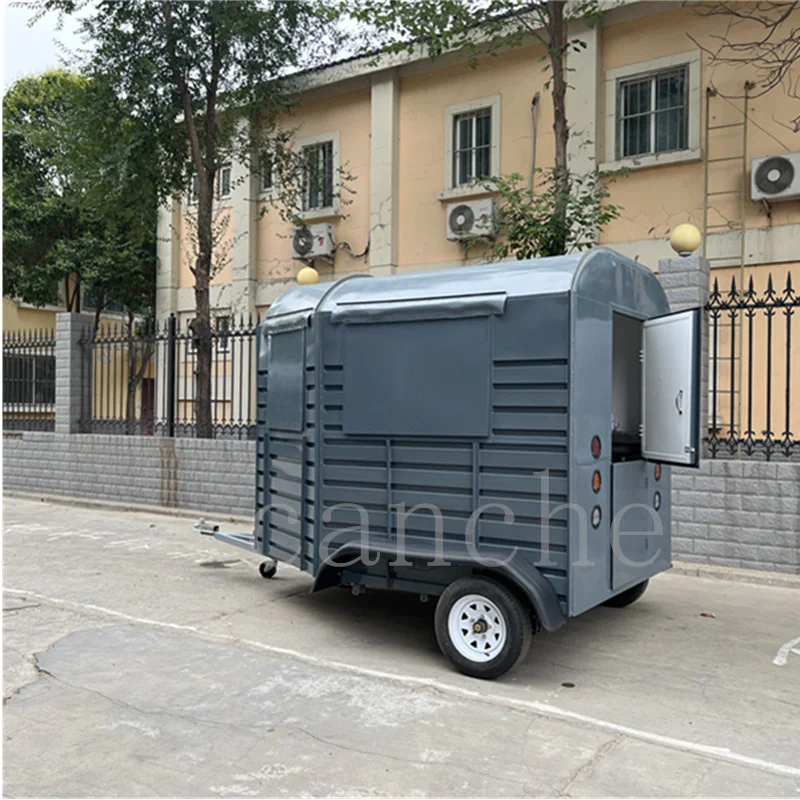 

Airstream look mini mobile food cart с оборудованием для выпечки/hot dog пицца мороженое