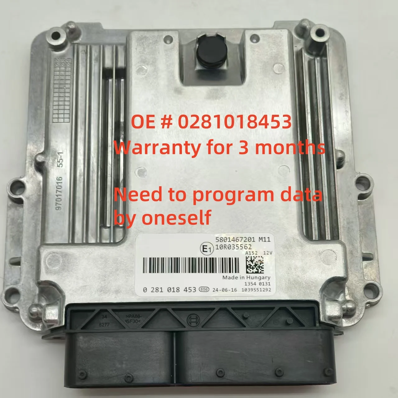 

0281018453 EDC17CP52 5801467201 Компьютерная плата двигателя Электронный блок управления Автономный ЭБУ ECM для IVECO3.0JTD