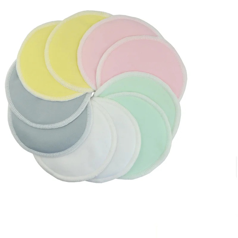 Органическая Бамбуковая моющаяся подкладка для груди сосков грудного