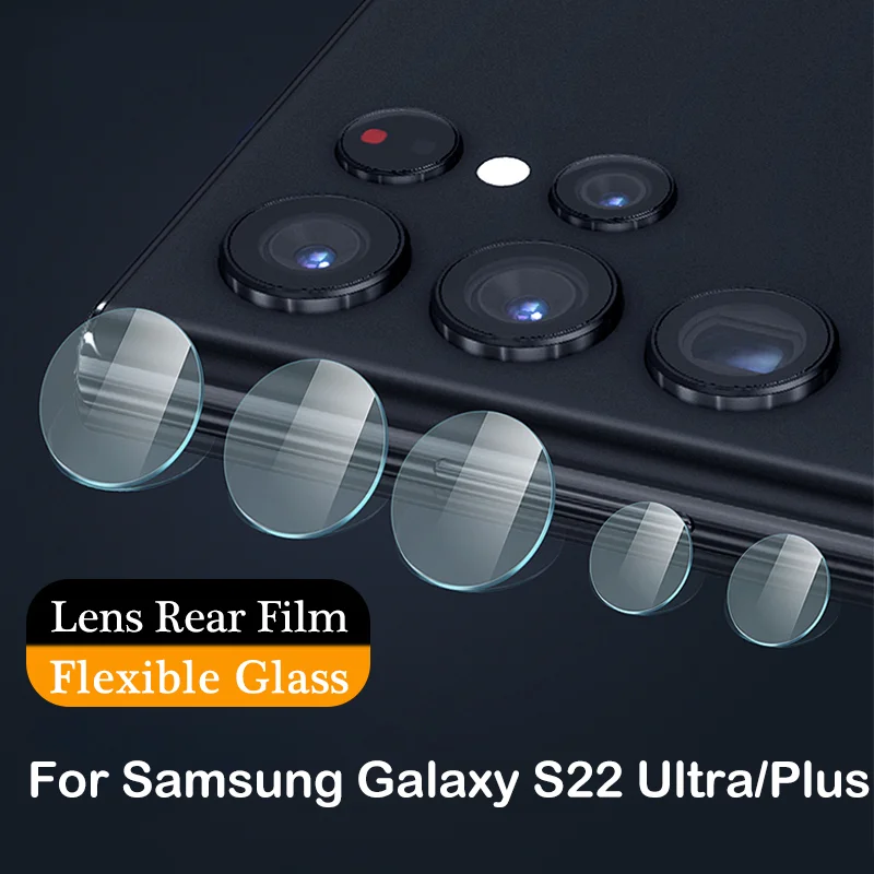 200pcs Camera Lens Protector For Samsung S22 Ultra Plus 5G Protect film S22ultra Soft Lens Film For Galaxy S22+ S22Pro