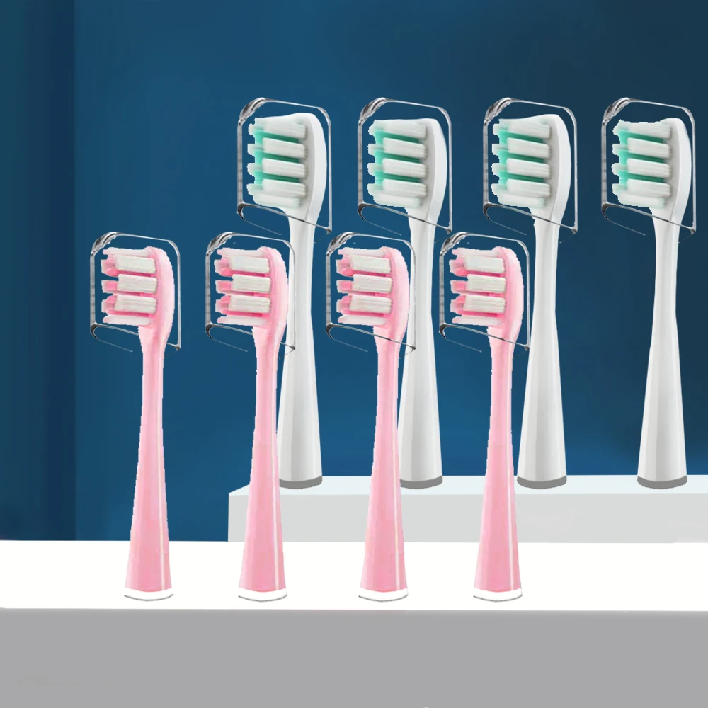 

4PCS Toothbrush Heads Replacement For Usmile Y1 U1 U2 AG Y1 HS CFCF Pink White Smart Electric Tooth Clean Brush Heads