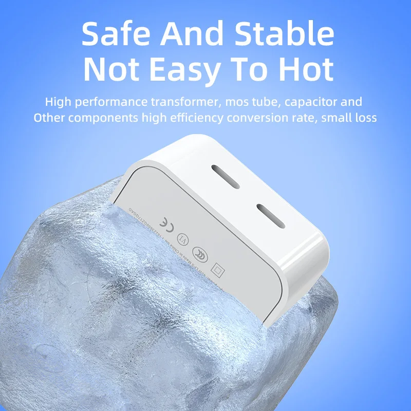 Быстрое зарядное устройство для телефона с двумя разъемами PD 10 Вт USB iPhone Samsung