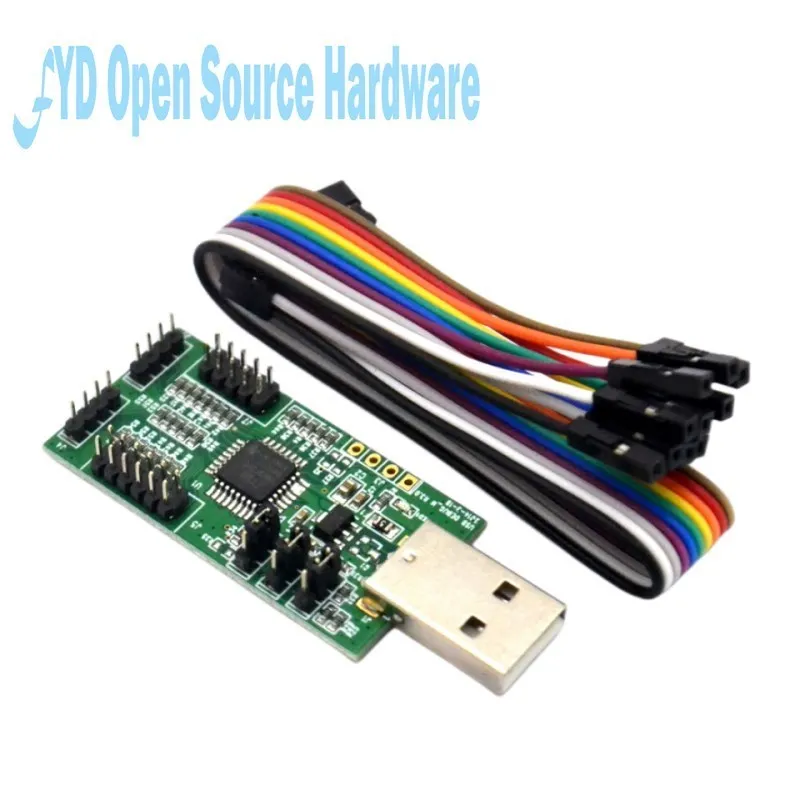 USB к UART I2C SPI с 4-сторонним ADC 4-сторонним цифровым входом PWM 8 и тестовым программным обеспечением nRF2401