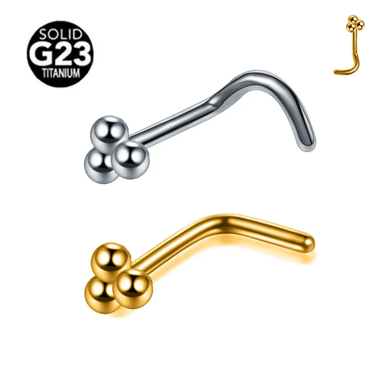 

G23 Titanium Nose Stud Piercing Cartilaged Tragus Earrings Body Jewelry for Women Men 18G 20G