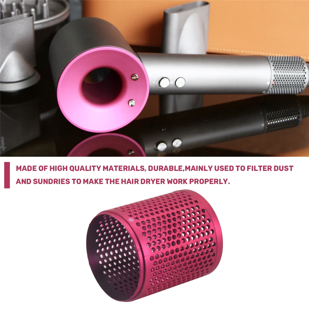 Подходит для фена Dyson HD01 HD03 HD08 пылезащитная внешняя крышка фильтра аксессуары