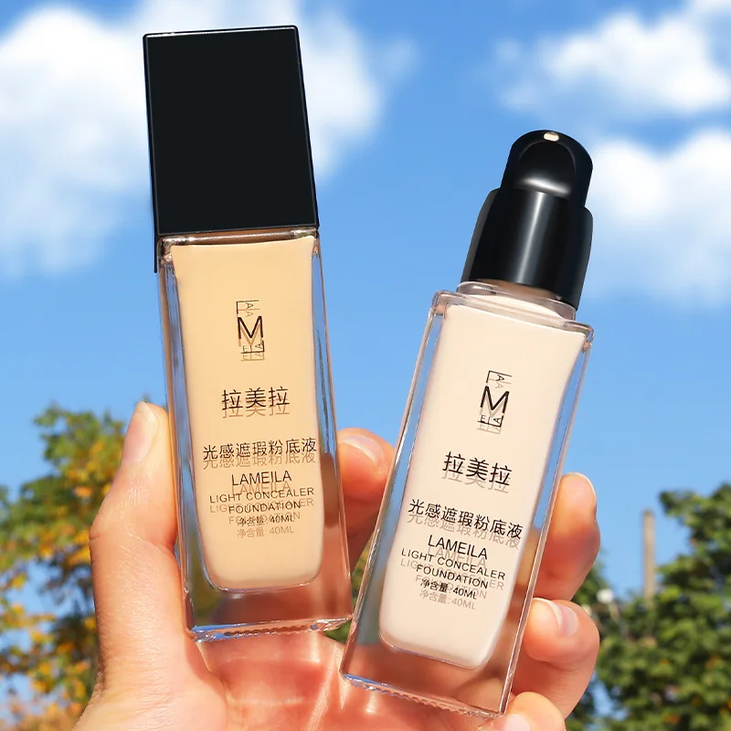 

2 Color Face Foundation Concealer Waterproof Whitening Oil-control Sun Block Brighten Liquid Beauty Women Makeup Cosmetics