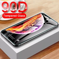 90d full cover tempered glass on the for iphone 7 8 6 6s plus xr screen protector on iphone x xr xs max se 5 5s 11 12 pro glass