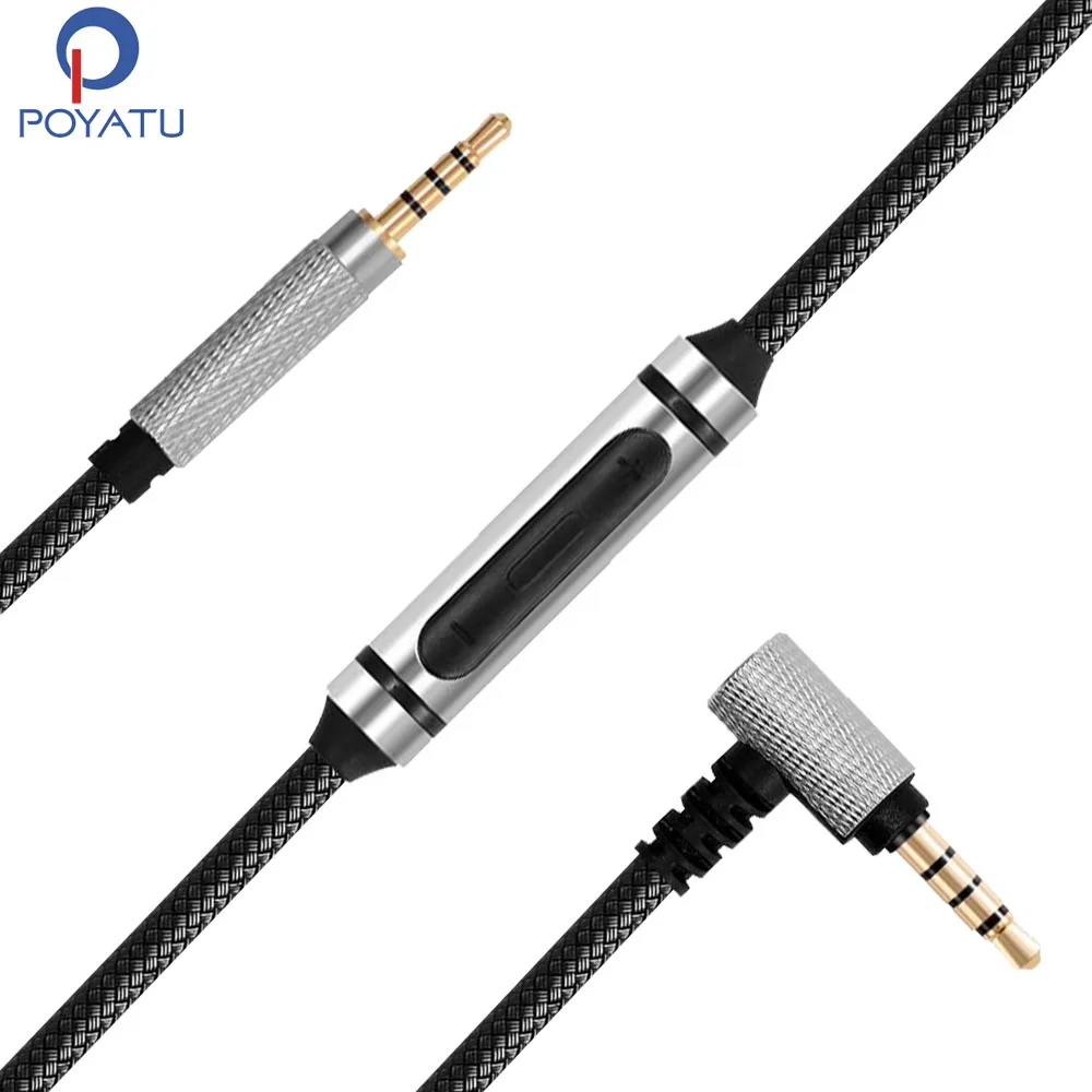 

POYATU HD60 ANC Headphones Cable for Meizu HD60 HD 60 Headphone Cable Replacement Upgrade Cords Mic Remote For IPhone Andriod