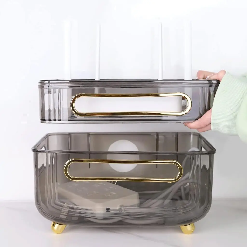 Настольный Wi-Fi роутер пластиковый трехуровневый беспроводной органайзер для