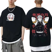 anime demon slayer uzui tengen graphic printed tshirt men women oversized harajuku hip hop t shirt summer unisex cotton t shirts