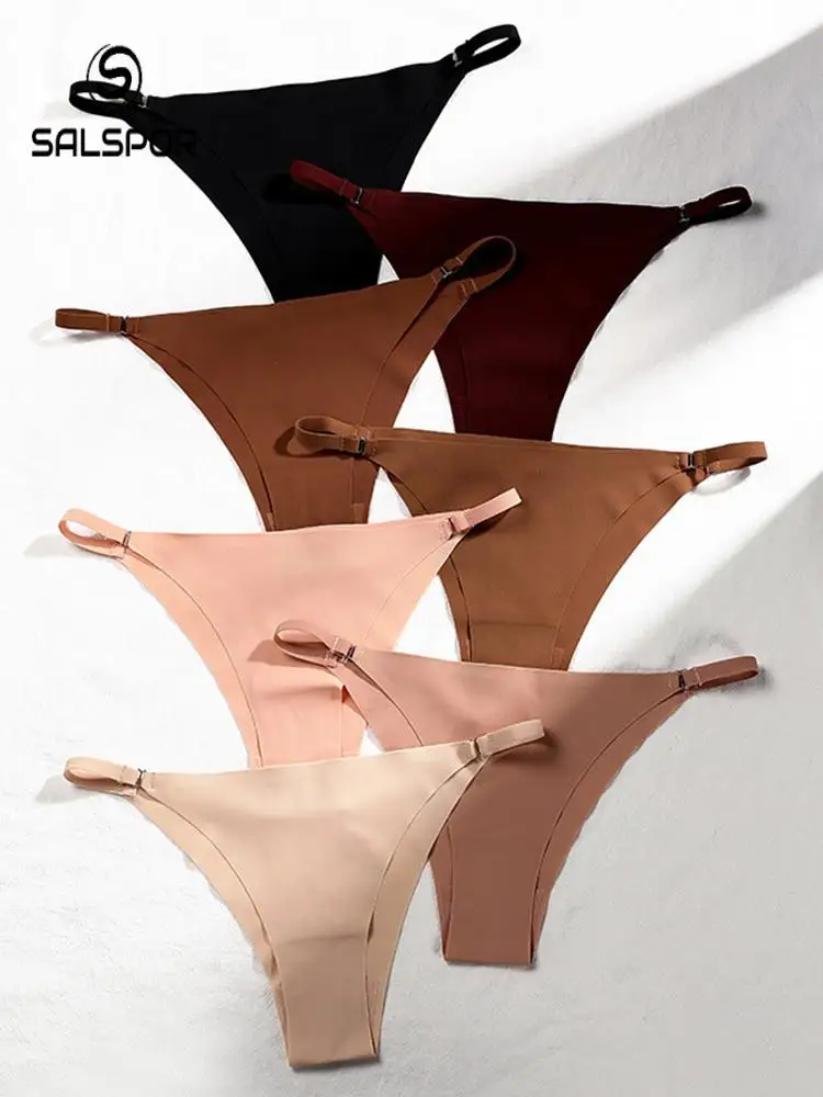 

SALSPOR One Piece Panties for Women Quick Dry Breathable Underwear Sports Fitness High Elastic Thong Sexy Seamless Panties Femal
