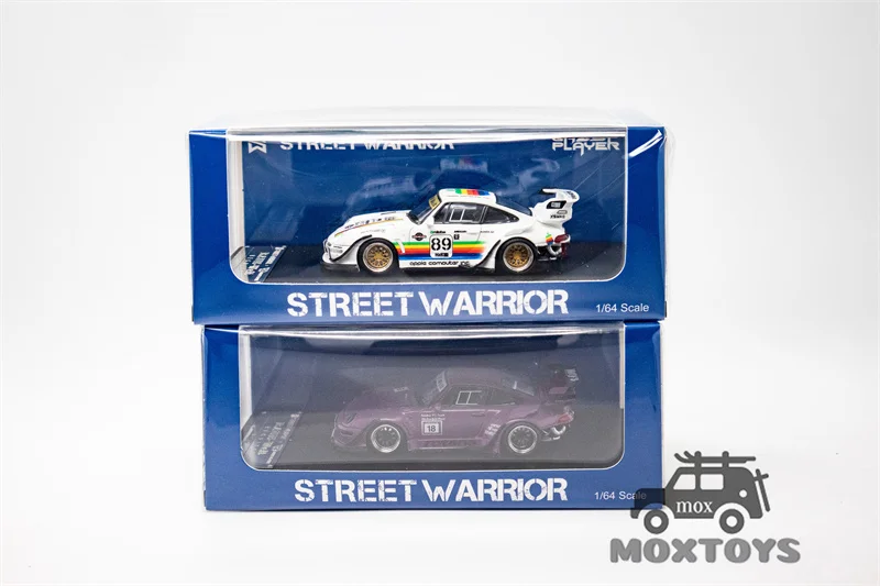 SW 1:64 RWB 993 Гоночная трасса Rotana / белый Limited 499 Литая под давлением модель автомобиля