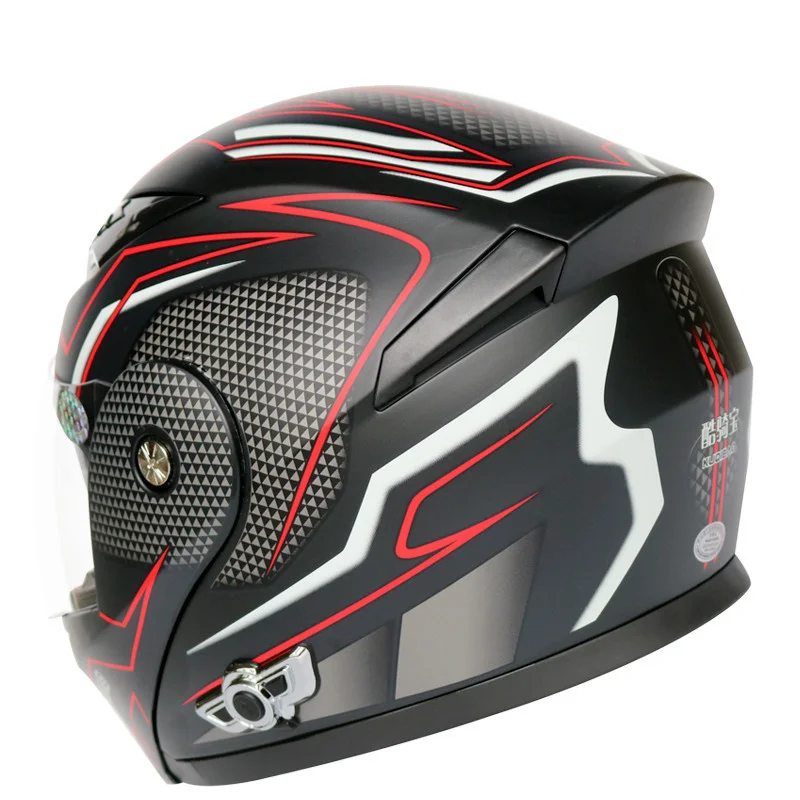 2022 Flip-Up Motorcycle Helmet Double Anti-Fog Visors  Headset Built-In Detachable Liner MSFH818K5 DOT Approved enlarge