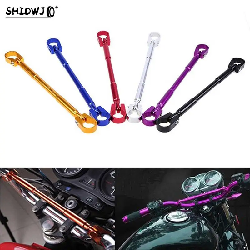 

Universal Motorcycle 7/8" 22mm Handlebar Cross Bar Adjustable Steering Wheel Strength Lever Bar Aluminum Alloy Cross Bar