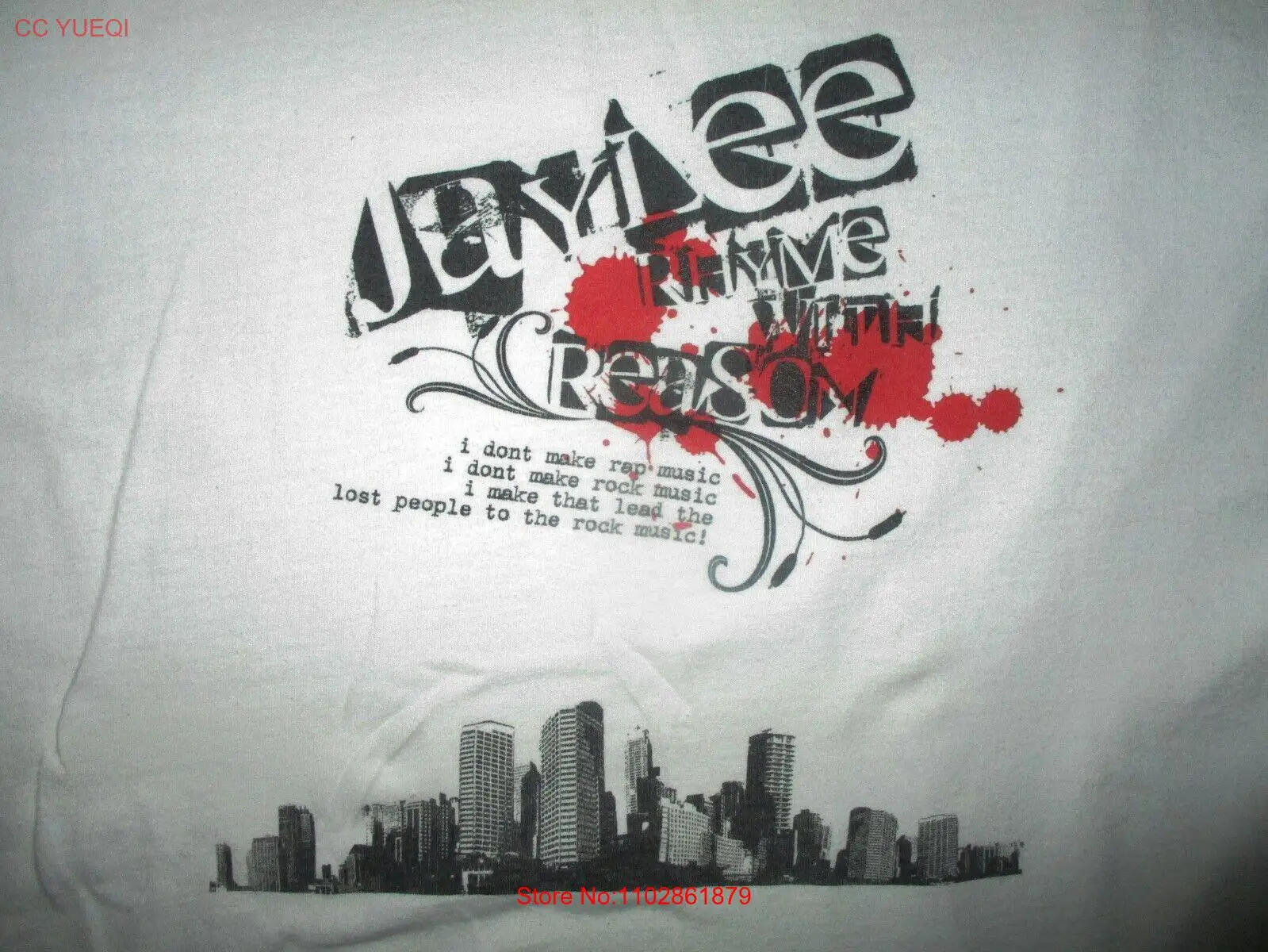 ФУТБОЛКА JAYLEE RHYME With REASON Rap Rock Hip Hop Meaning Lead Lost для взрослых 2XL