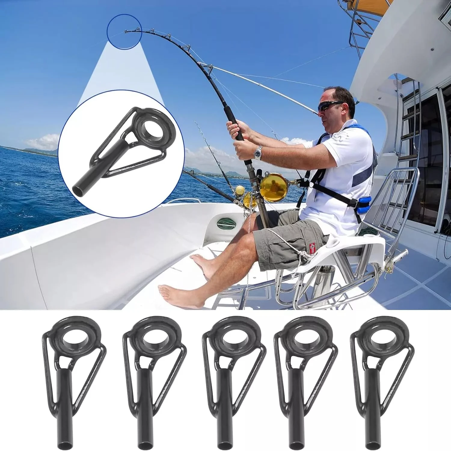 40 шт. ремонтный комплект направляющей удочки детали комплекта наконечников для