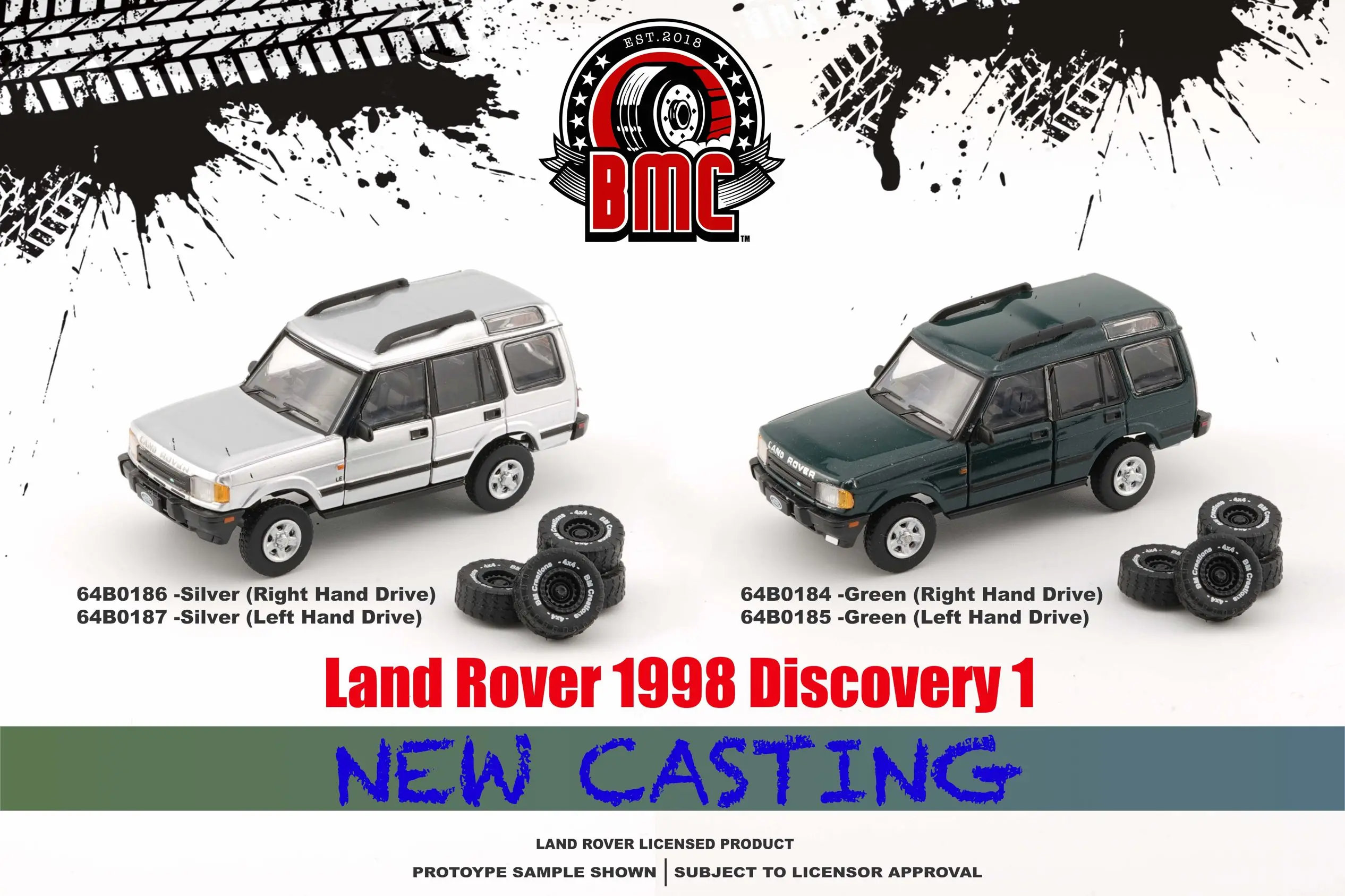 

Автомобильная модель BM Creations 1:64 1988 Land Rover Discovery