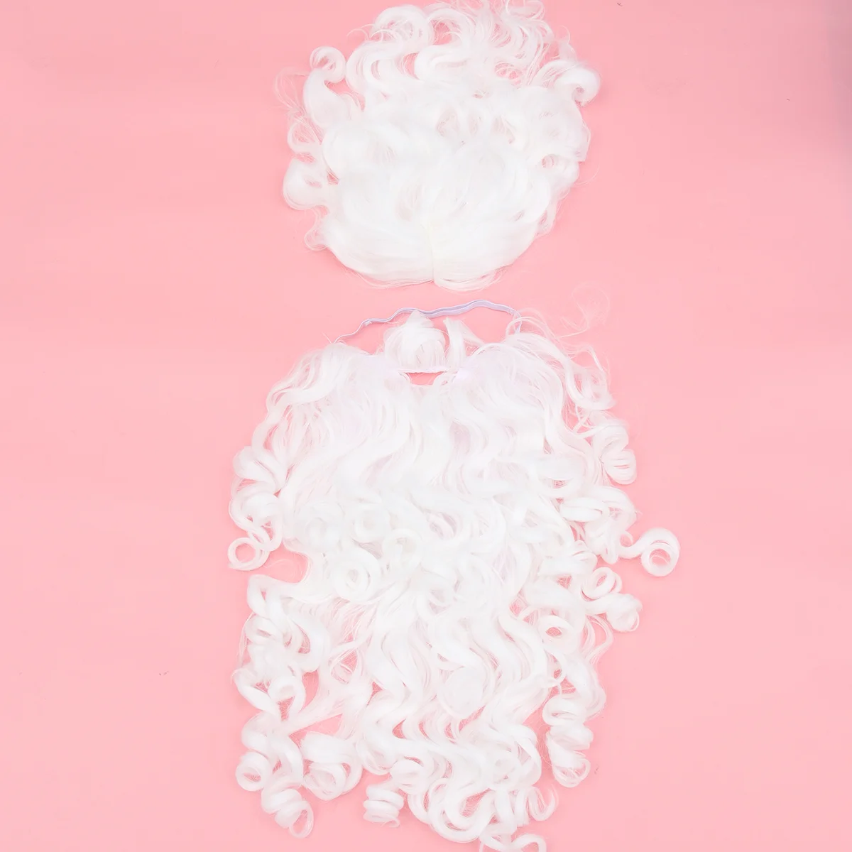 

Santa and Beard Set Christmas Santa Claus Headdress Xmas White Fancy Dress Costume