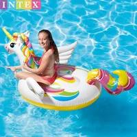 Swimming Pool Large Water Floating Row Leisure Entertainment Inflatable Small Unicorn Mount