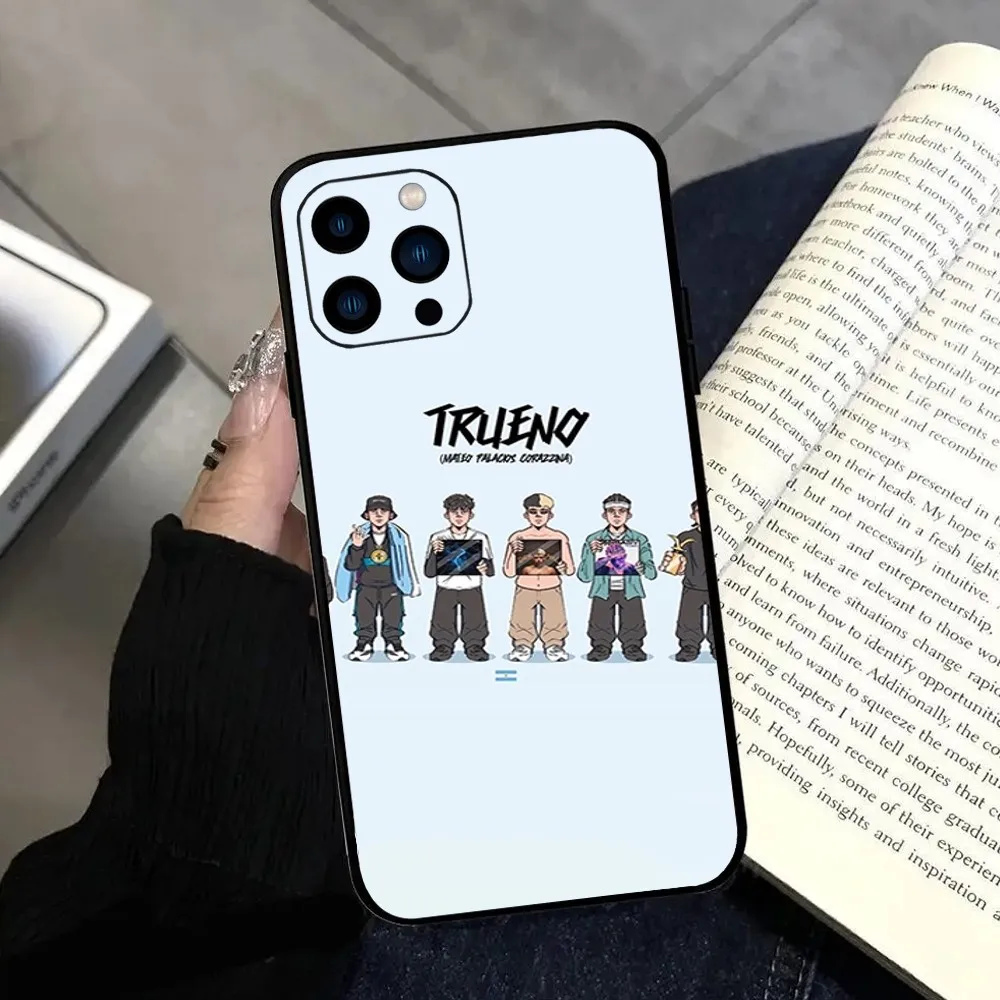 Чехол для телефона Rapper T - Trueno El U Ltimo Baile iPhone 11 12 13 14 15 Pro Max Mini Plus XS XR X черный