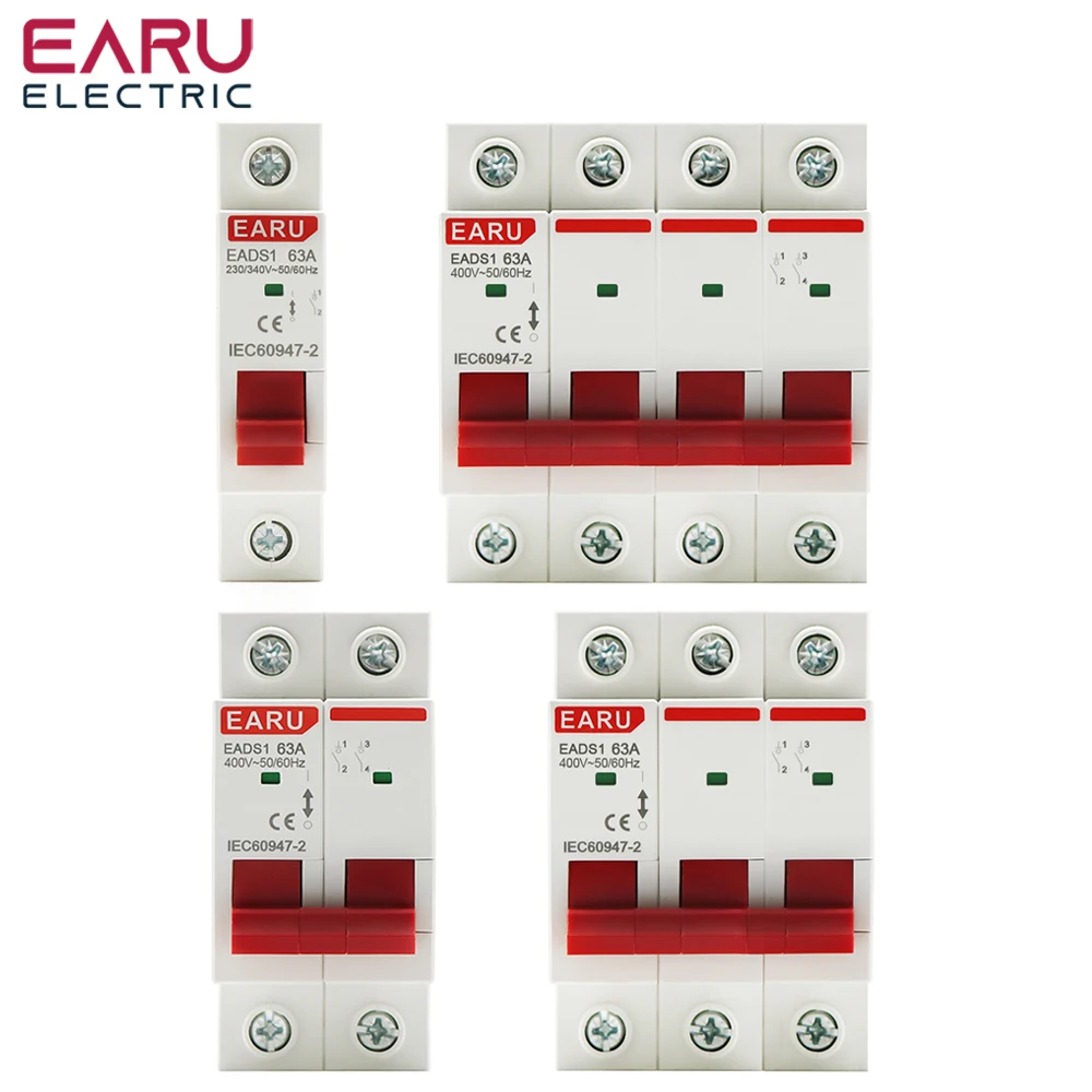 Din-рейка 1P 2P 3P 4P 40A 63a 230 a 125A