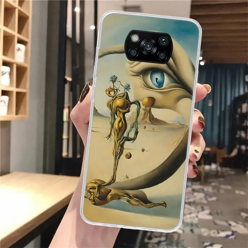 Силиконовый чехол Salvador Dali Art для телефона Xiaomi Poco X3 Nfc X5 X6 X7 F6 F5 Pro M5S M5 X4 F4 GT M4 M3 F3 F2 F1