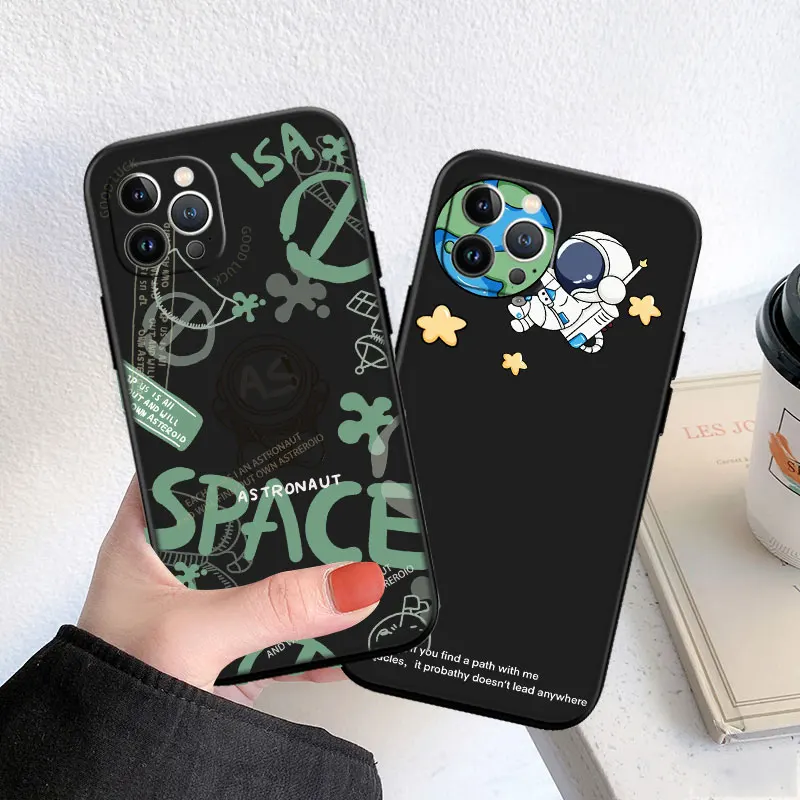 

Space Astronaut Soft Silicone Case for Huawei Y6 Y7 Y9 Mate 10 20 Nova 2i 3 3i 4E 5T 7 SE Lite Pirme Pro