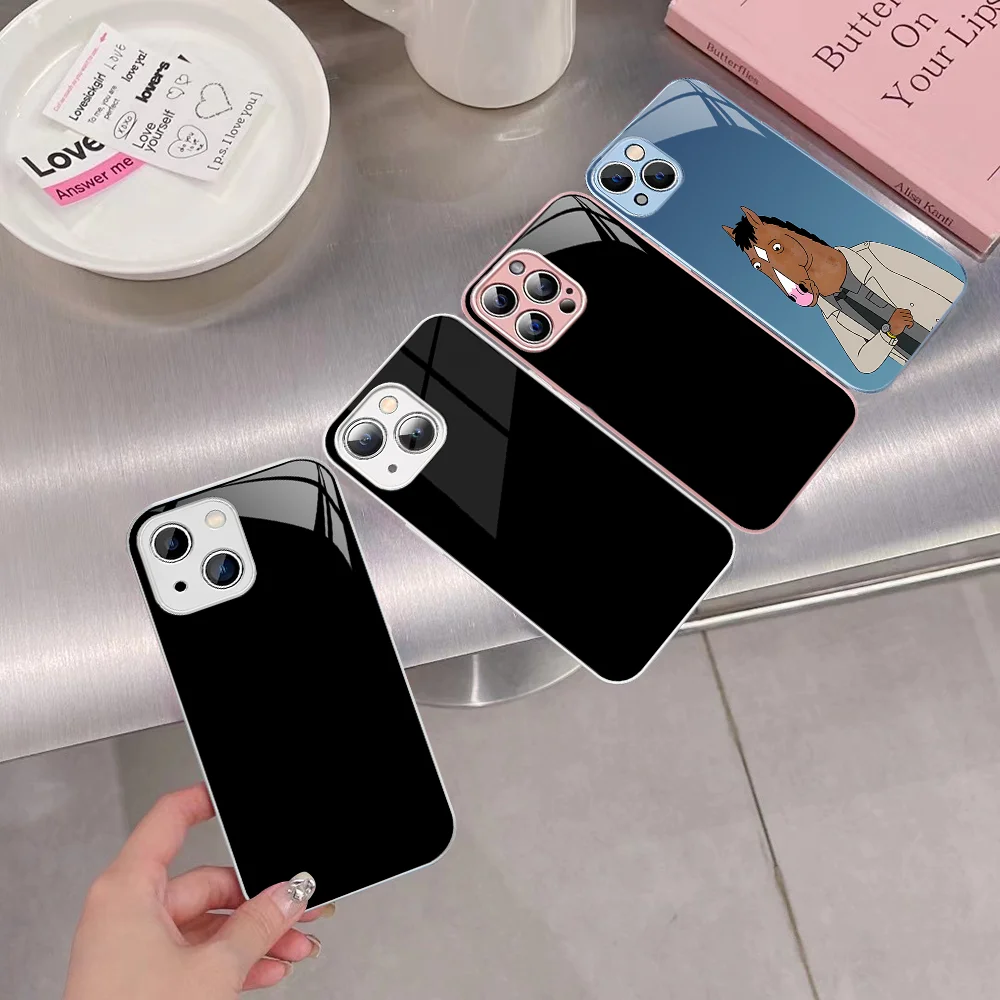 B-Bojack-H-Horsemans Phone Case For IPhone 14 13 12 Mini 11 Pro XS Max X XR Plus Tempered Glass Cover