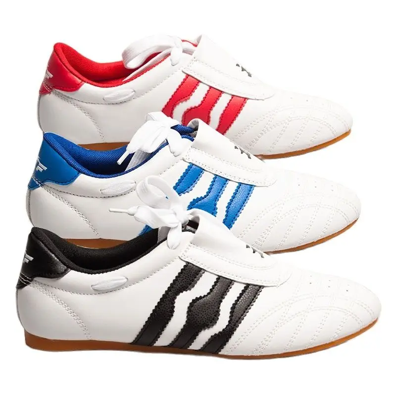 Black Taekwondo Shoes Men's High-quality Breathable Kung Fu Shoes Wushu Taichi Karate Martial Arts Wrestling Fighting Sneakers