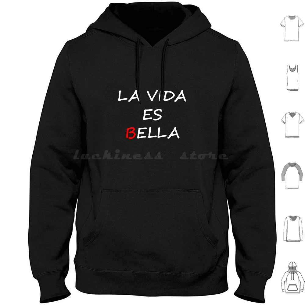 

Life Is Beautiful Hoodies Long Sleeve Letters Phrases Life Is Beautiful She