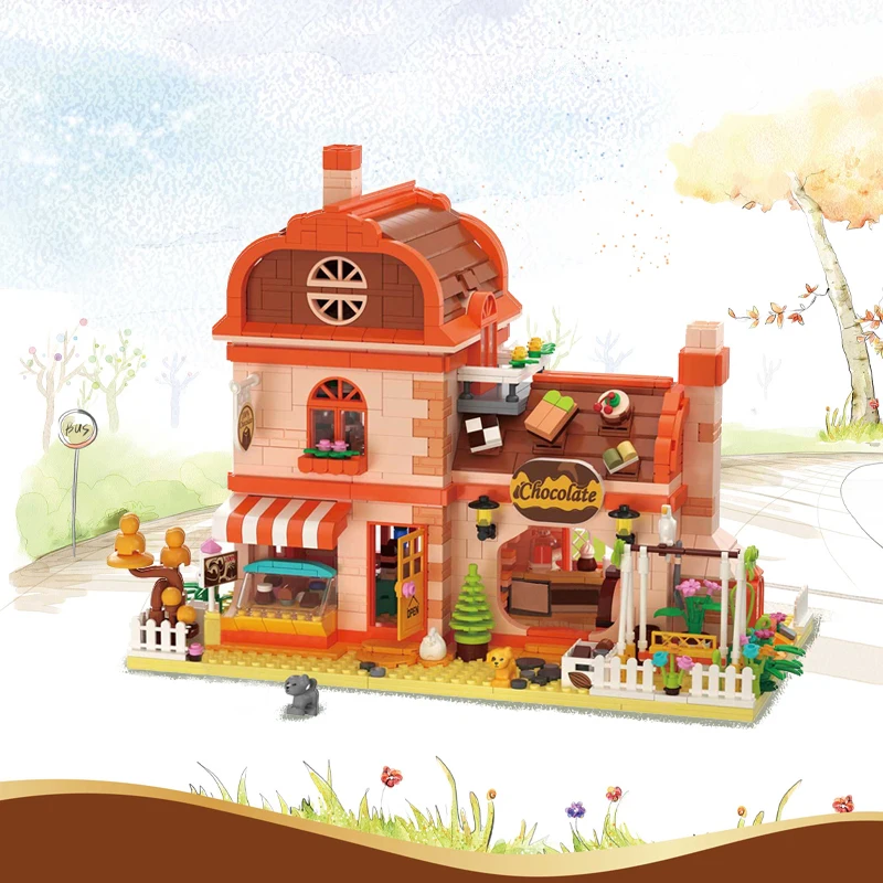 Новая креативная шоколадная мастерская мини-наборы кирпичей сделай сам Streetview