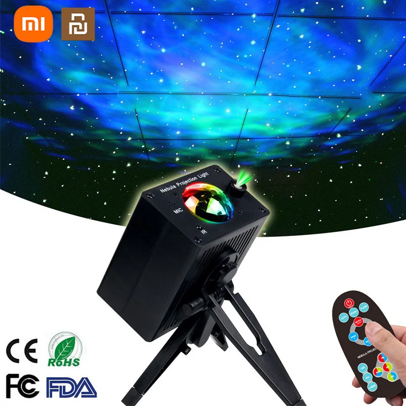 

Xiaomi Youpin Starry Sky Water Pattern Projection Lamp USB Voice Control Music Ambience Light Laser Starry Sky Small Night Lamp