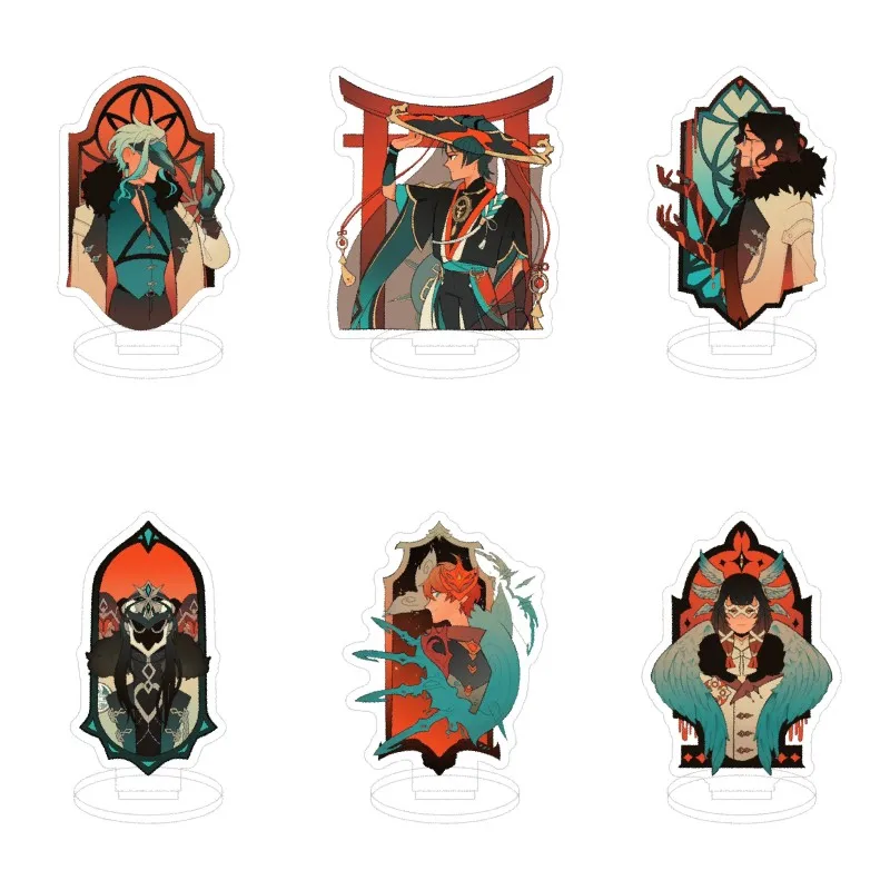 

Hot Anime Genshin Impact Scaramouche Cosplay Acrylic Action Figure Dottore Pantalone Stand Model Desk Decor Gift For Game Fans