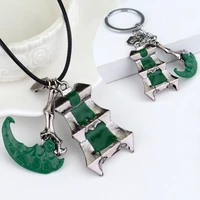 game lol thresh weapon league of legendes keychains trendy accessories for women men gift
