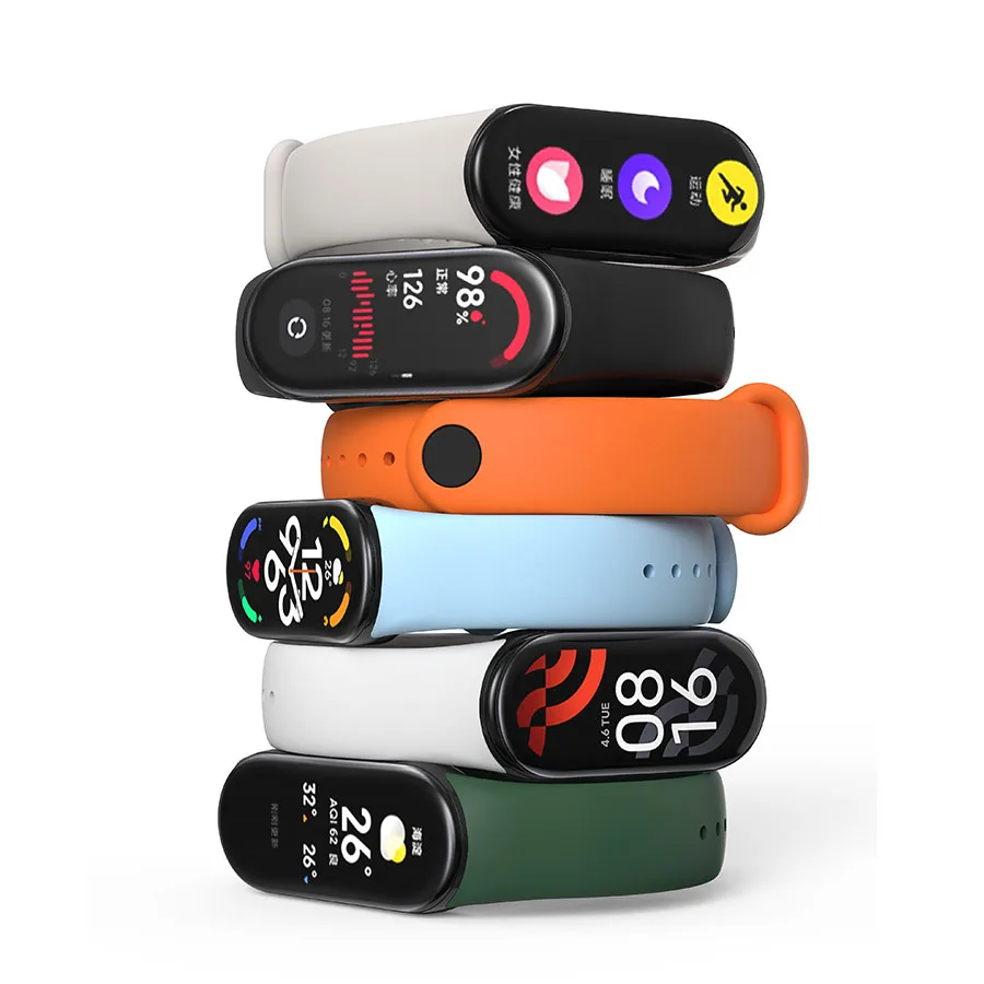 

Bracelet for Mi Band 8 Strap NFC Accessories Sport Silicone Rubber SmartWatch Wristband pulseira correa Xiaomi MiBand 8 strap
