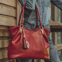 celela shoulder bag for women pu leather tote high capacity solid color fringe tote wallet purse shipping bag