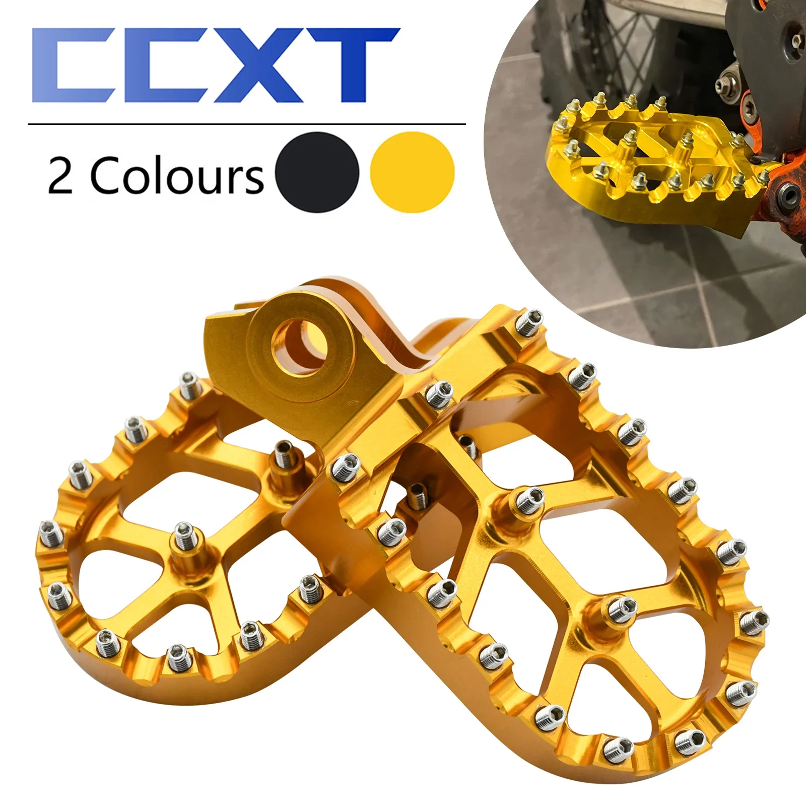 Алюминиевые подножки с ЧПУ для мотокросса педали XT660Z 660R Suzuki RMZ250 2010-2018 RMZ450 2008-2018