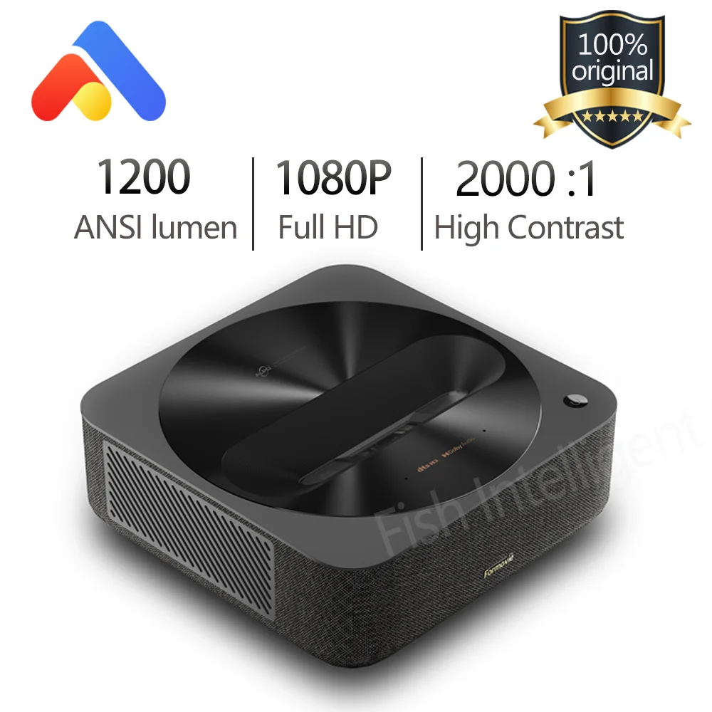 

Новый лазерный проектор Fengmi R1 Nano с ультракоротким фокусом, ТВ 1080P Full HD 1200ANSI люмен 2000:1 контрастный проектор для домашнего кинотеатра 100 дюйма