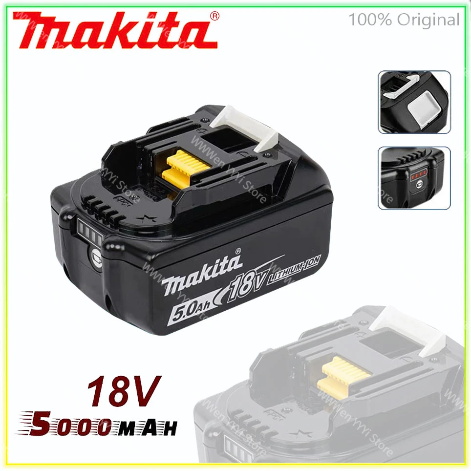

18V 5.0AH Makita Original With LED lithium ion replacement LXT BL1860B BL1850 Makita rechargeable power tool battery 5000mAh