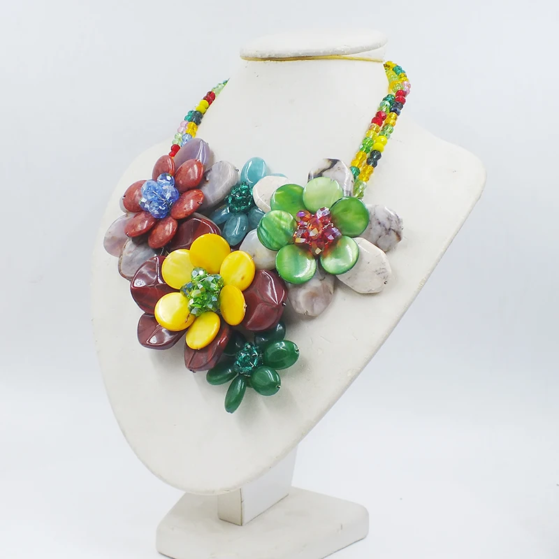 последний первый. Натуральный камень/ракушка/коралл/кристалл. Женское ожерелье с