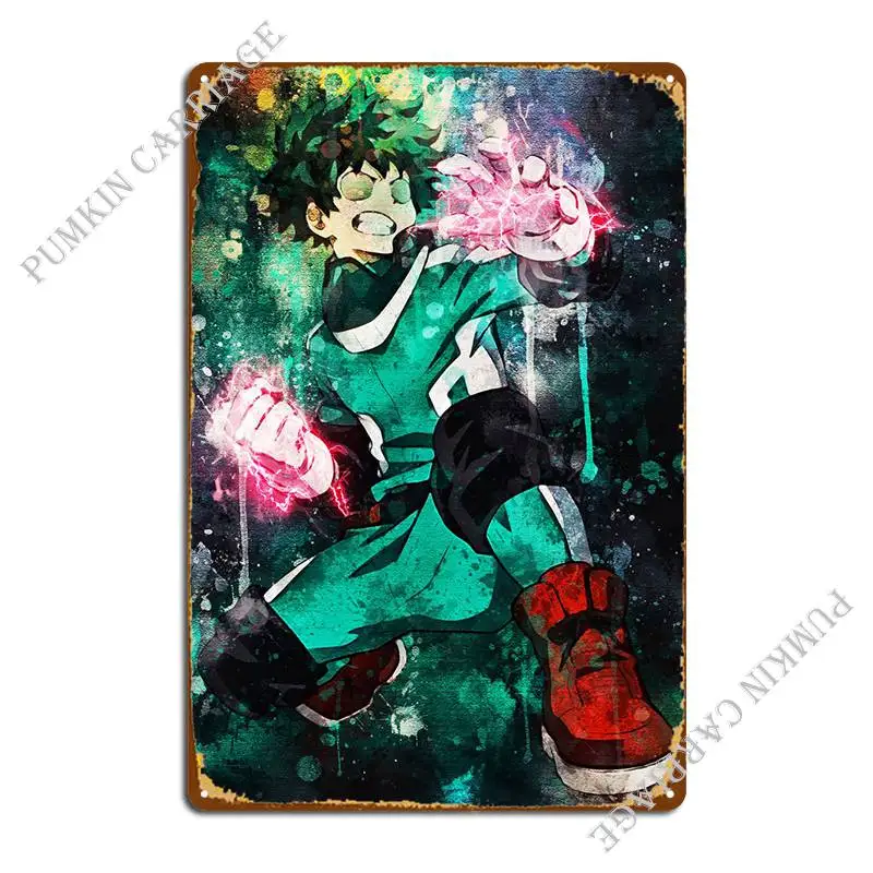 

Midoriya Izuku 11 17, металлический знак, кухонная роспись, пользовательская печать, создание оловянного знака, плакат