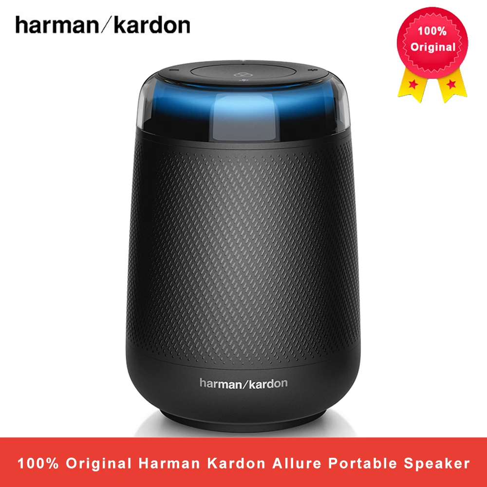 

Harman Kardon Allure Portable Voice-activated Speaker Wireless Bass Speaker Bluetooth Speaker with Mic Handsfree Charging Cradle