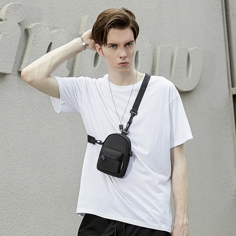 Men Fashion Nylon  Mini Lightweight  Crossbody Shoulder Small Bag