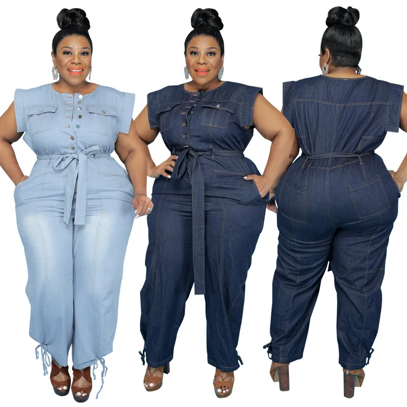Plus Size Women Clothing Summer Denim 