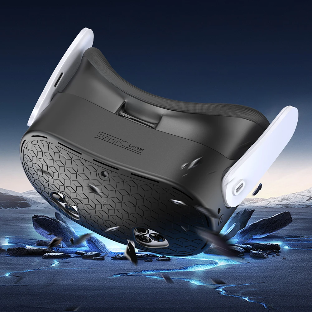 Силиконовый чехол для гарнитуры противоударный защитный VR от царапин Meta Quest 3S