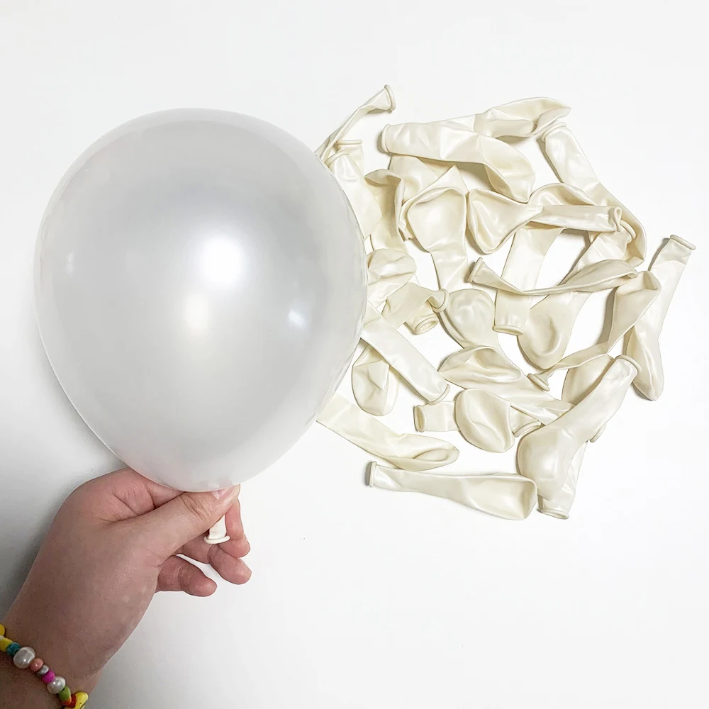 

Набор воздушных шаров Surpsea pearl white 12/10/5 дюймов