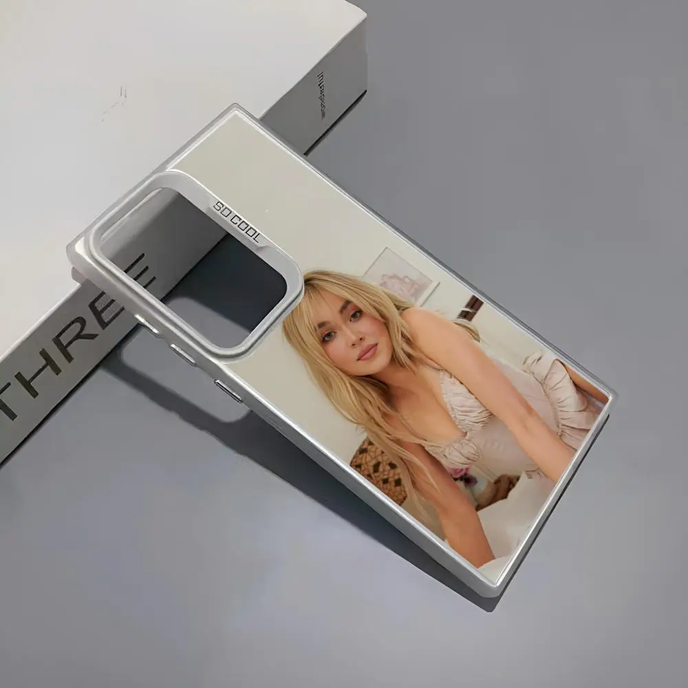 Чехол для телефона S-Sabrina C-Carpenter Singer MINISO Samsung S25 S24 Ultra 23 Fe 22 Plus Galaxy A54 A55 A13 A15 A25 A34