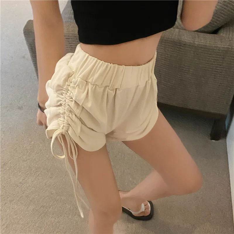 2021 Spring and Autumn Sexy Shorts Women Summer High Waist Drawstring Sexy Hot Pants Slimming Sports Casual Pants Womens Shorts